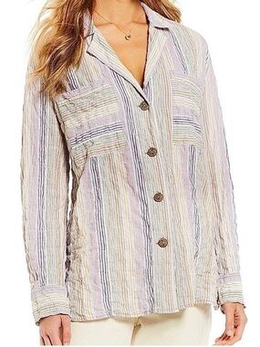 Free People High Tide Button Down Shirt